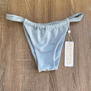 NWT- Siempre Golden- Pisces Bikini Bottoms- Women's Large